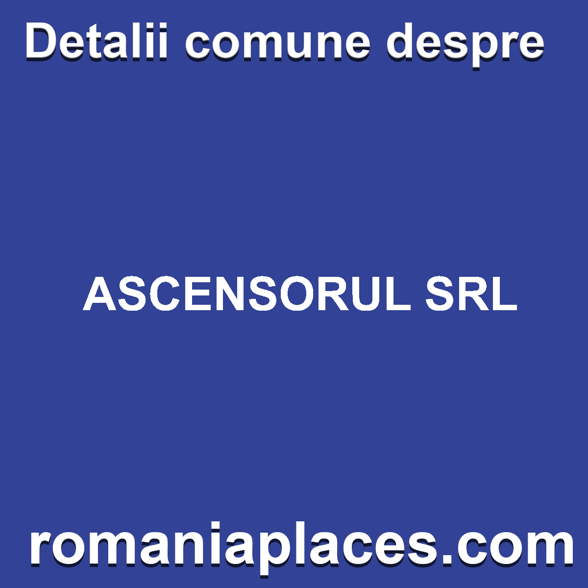 ASCENSORUL SRL
