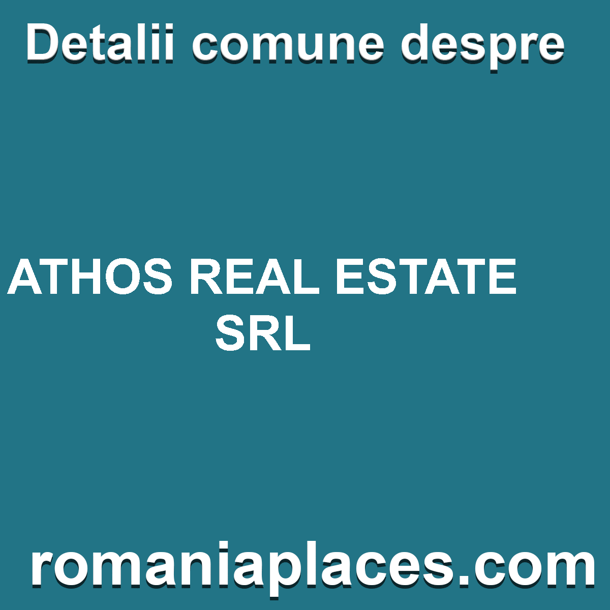 ATHOS REAL ESTATE SRL