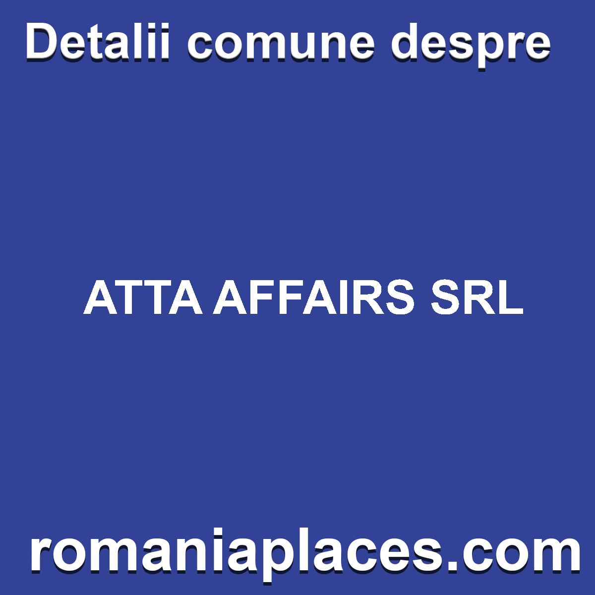 ATTA AFFAIRS SRL