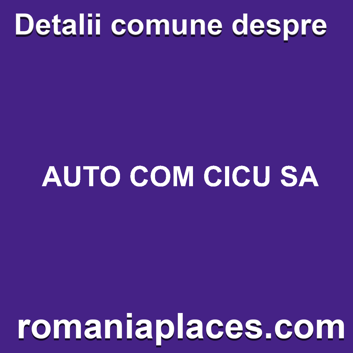 AUTO COM CICU SA