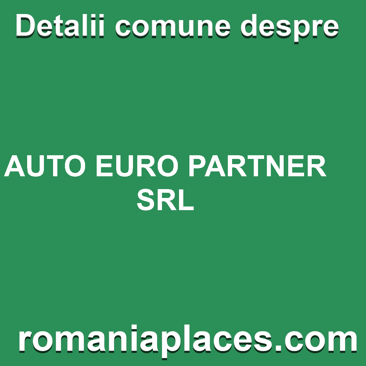 AUTO EURO PARTNER SRL
