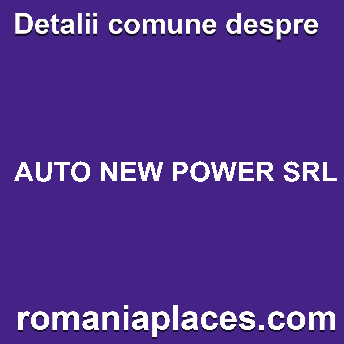 AUTO NEW POWER SRL