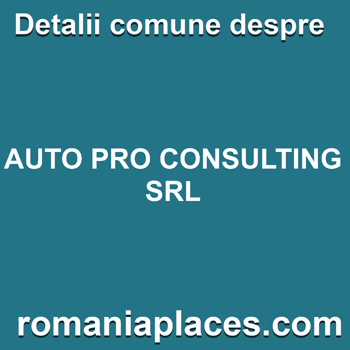 AUTO PRO CONSULTING SRL