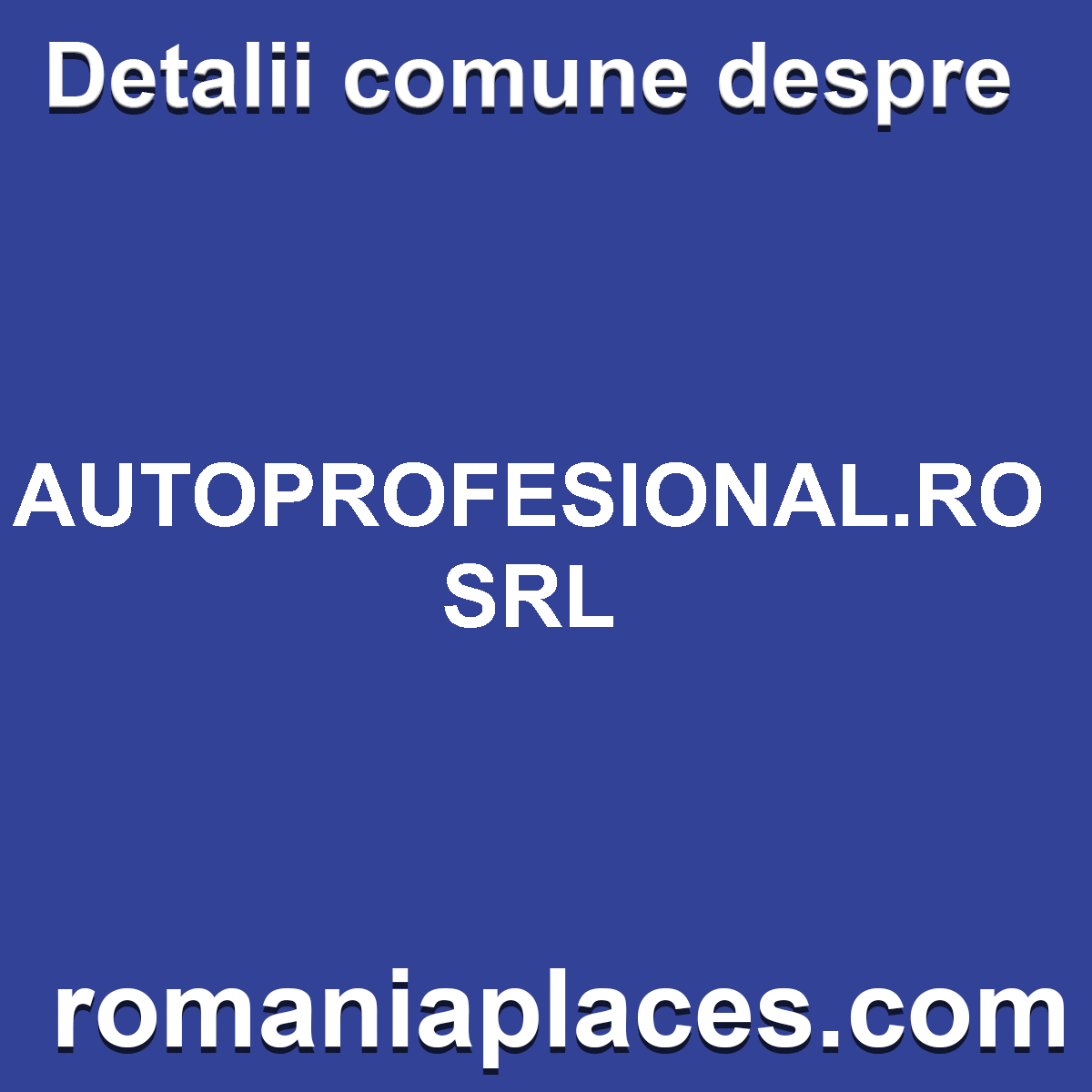 AUTOPROFESIONAL.RO SRL