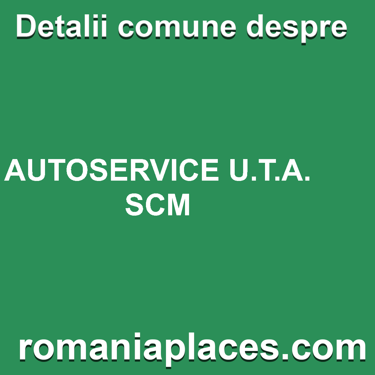 AUTOSERVICE U.T.A. SCM