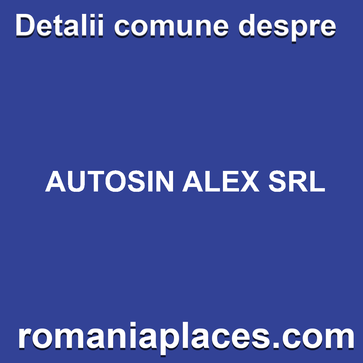 AUTOSIN ALEX SRL
