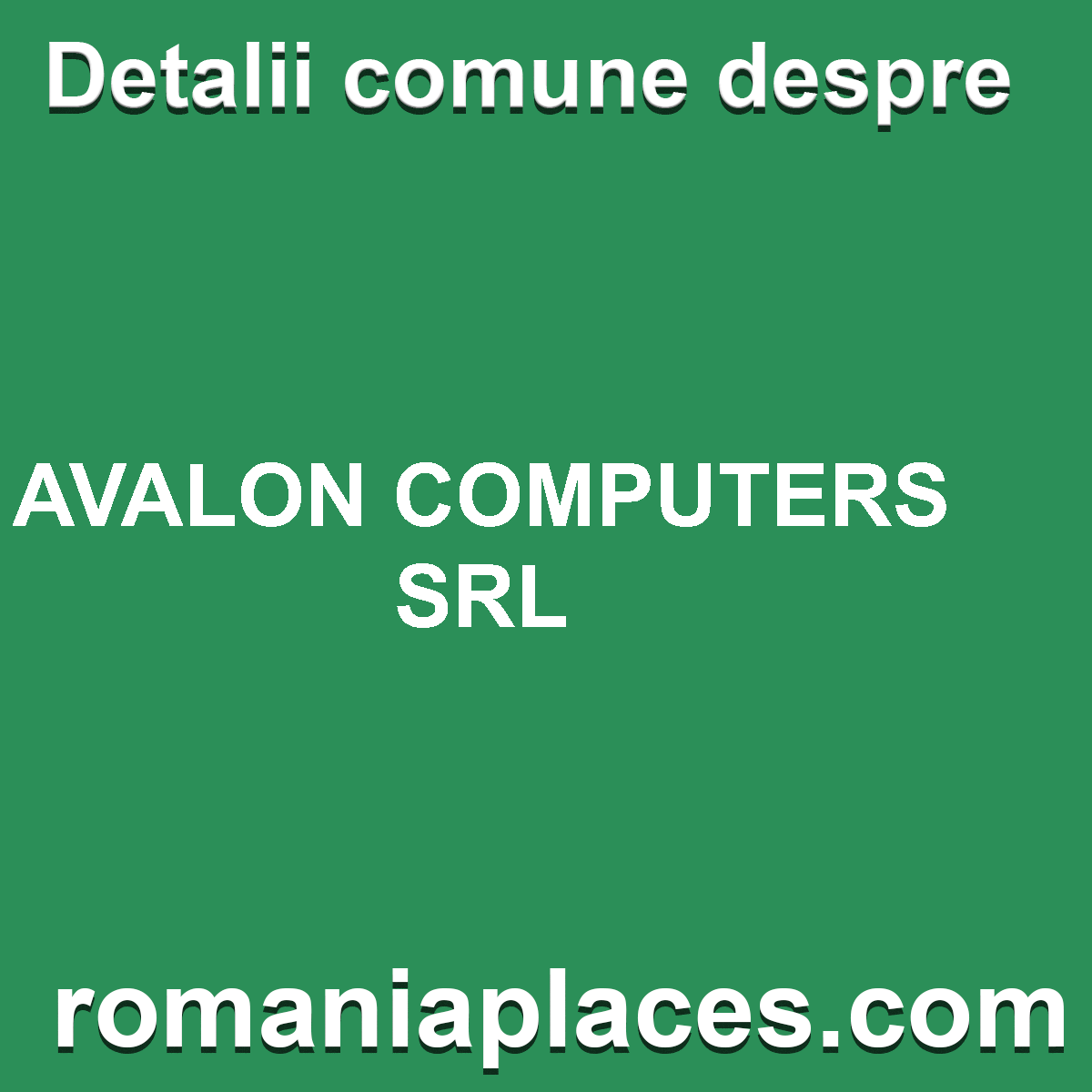 AVALON COMPUTERS SRL