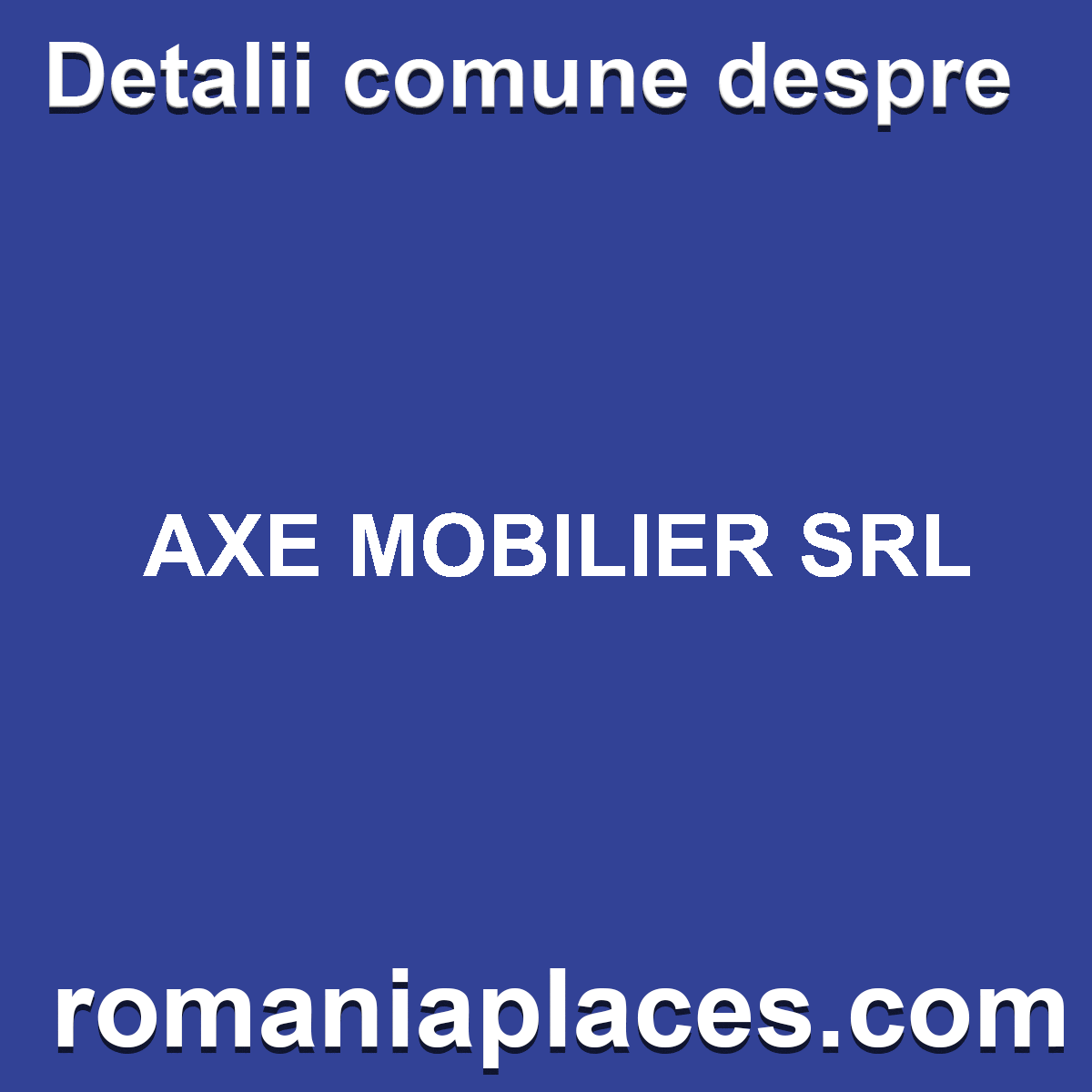 AXE MOBILIER SRL
