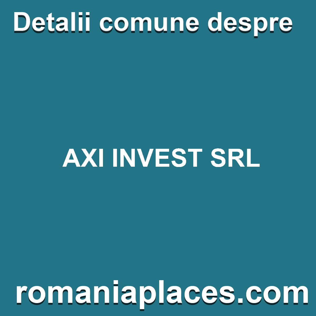 AXI INVEST SRL