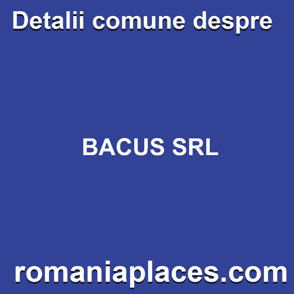 BACUS SRL