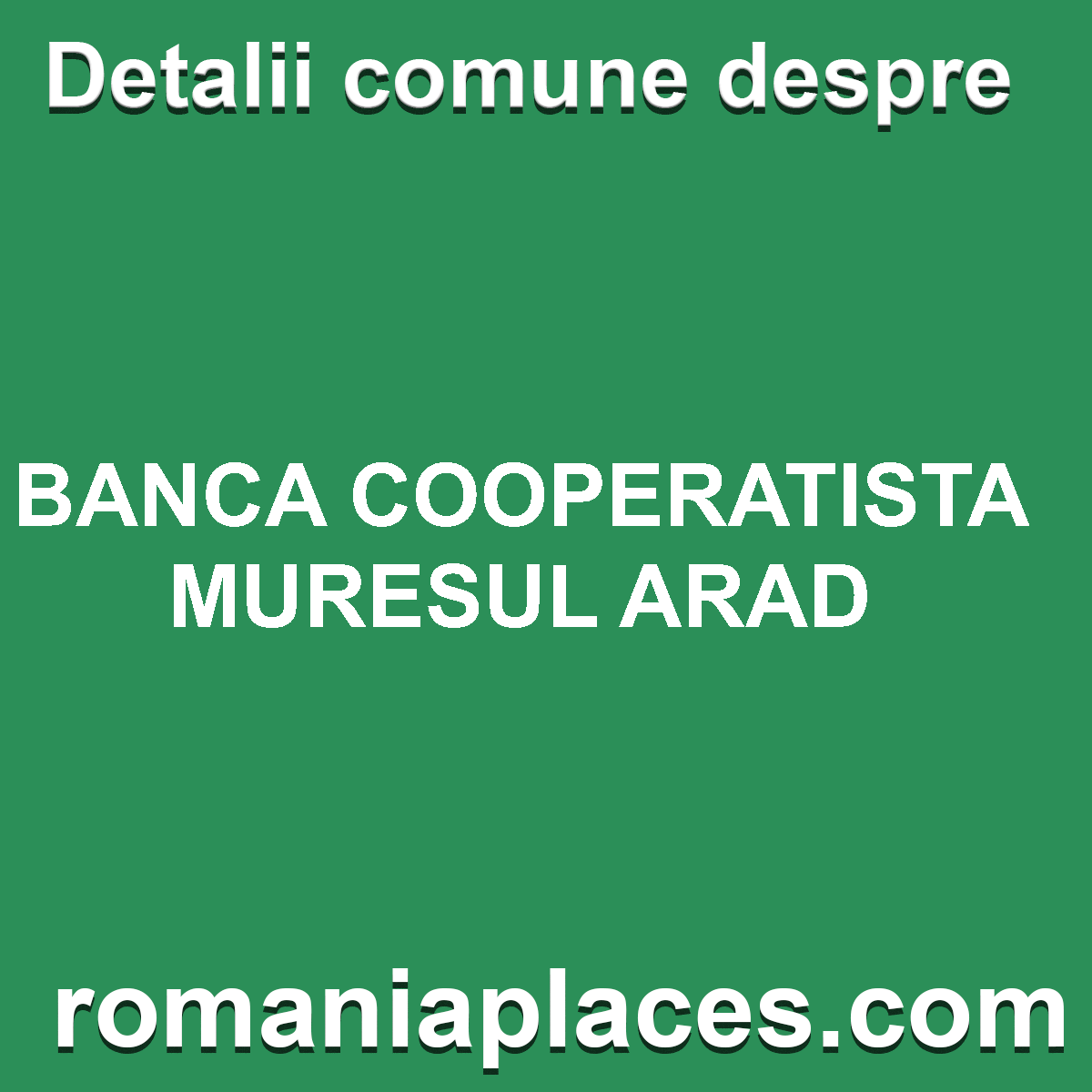 BANCA COOPERATISTA MURESUL ARAD