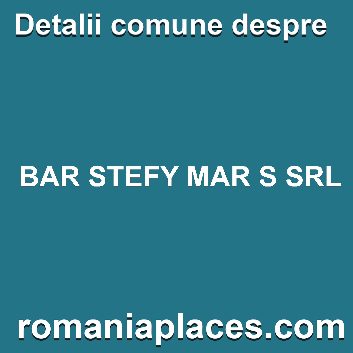 BAR STEFY MAR S SRL