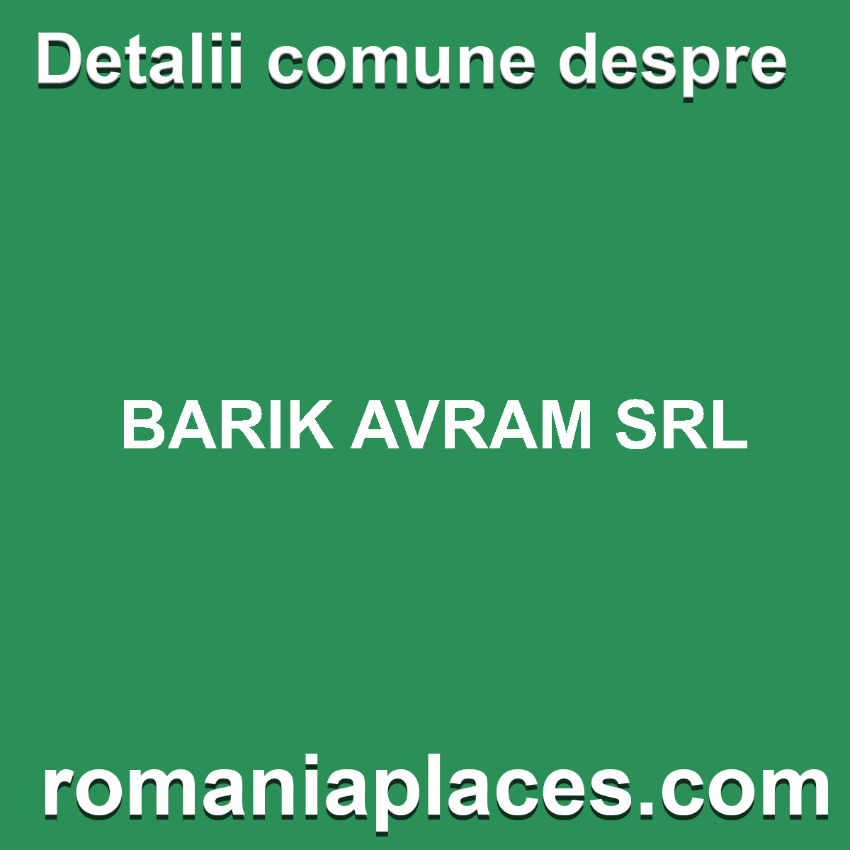 BARIK AVRAM SRL