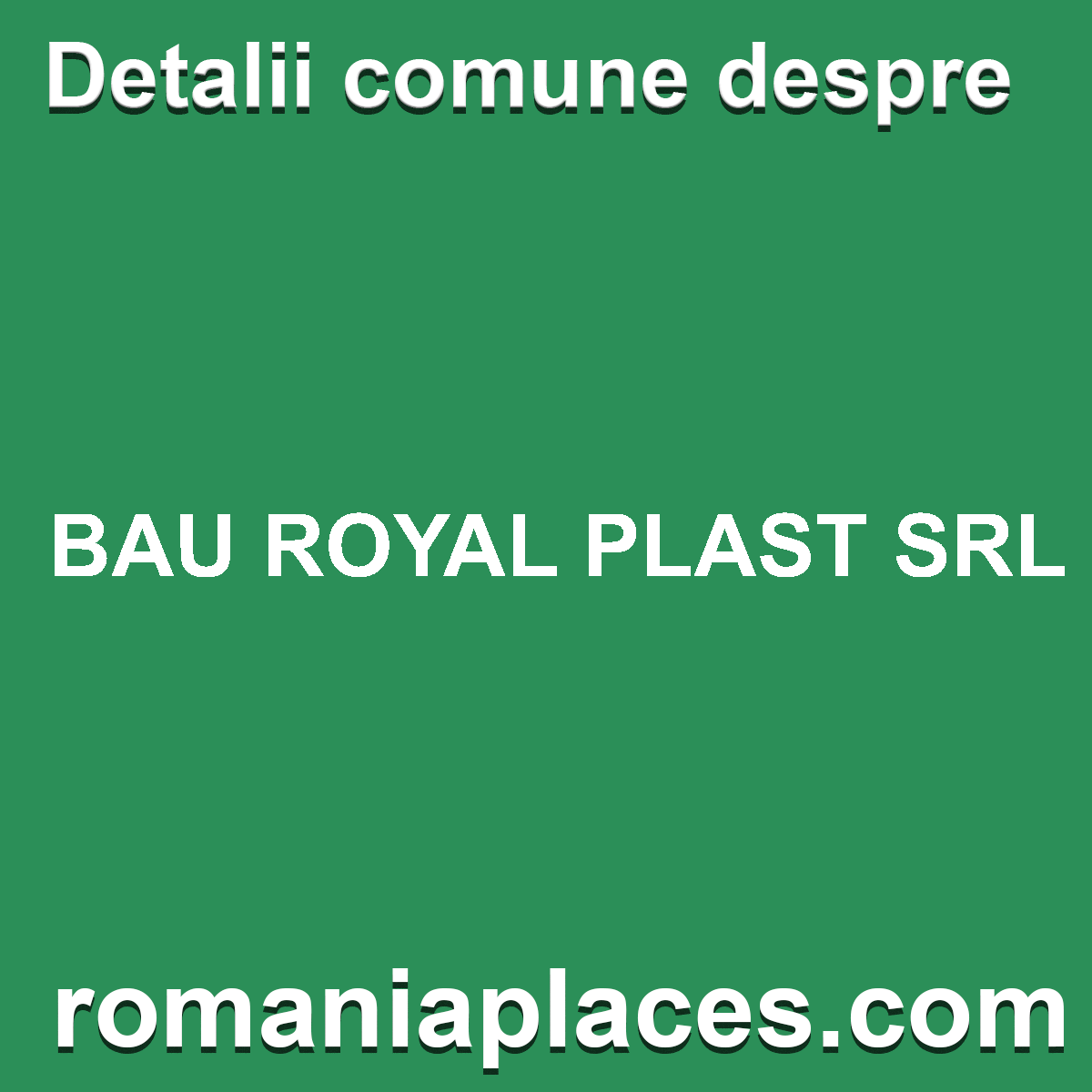 BAU ROYAL PLAST SRL