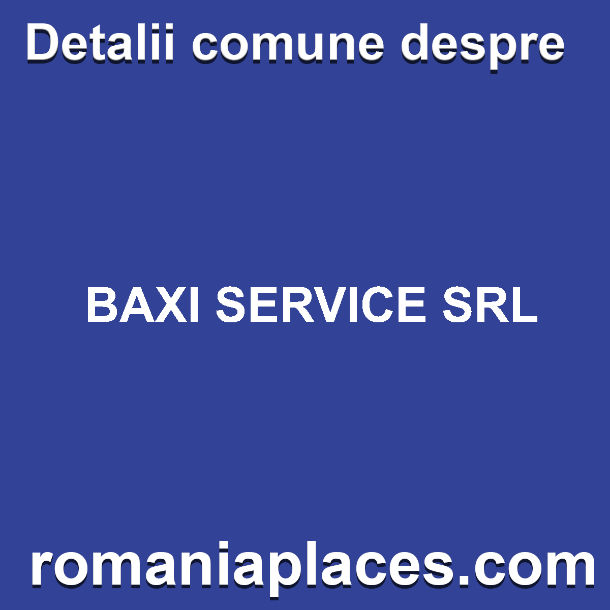 BAXI SERVICE SRL