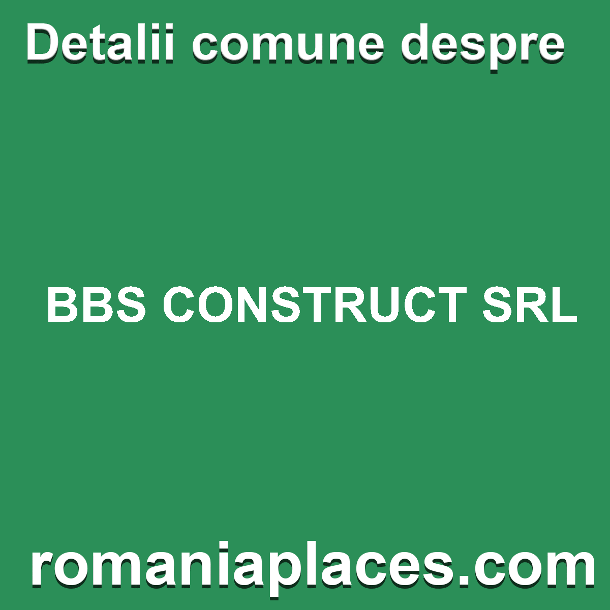 BBS CONSTRUCT SRL