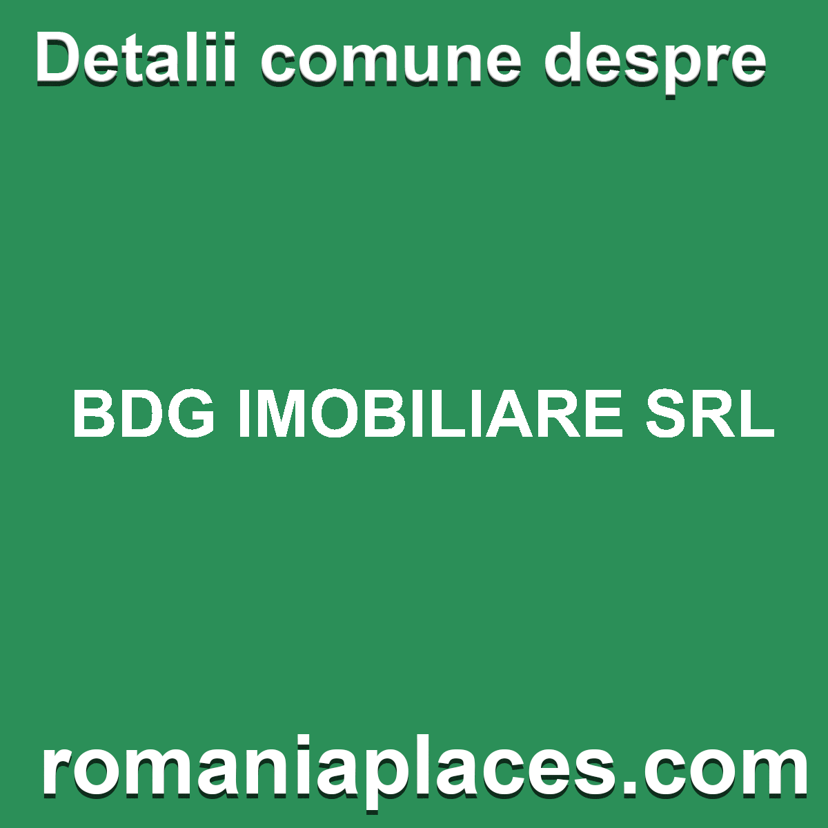 BDG IMOBILIARE SRL