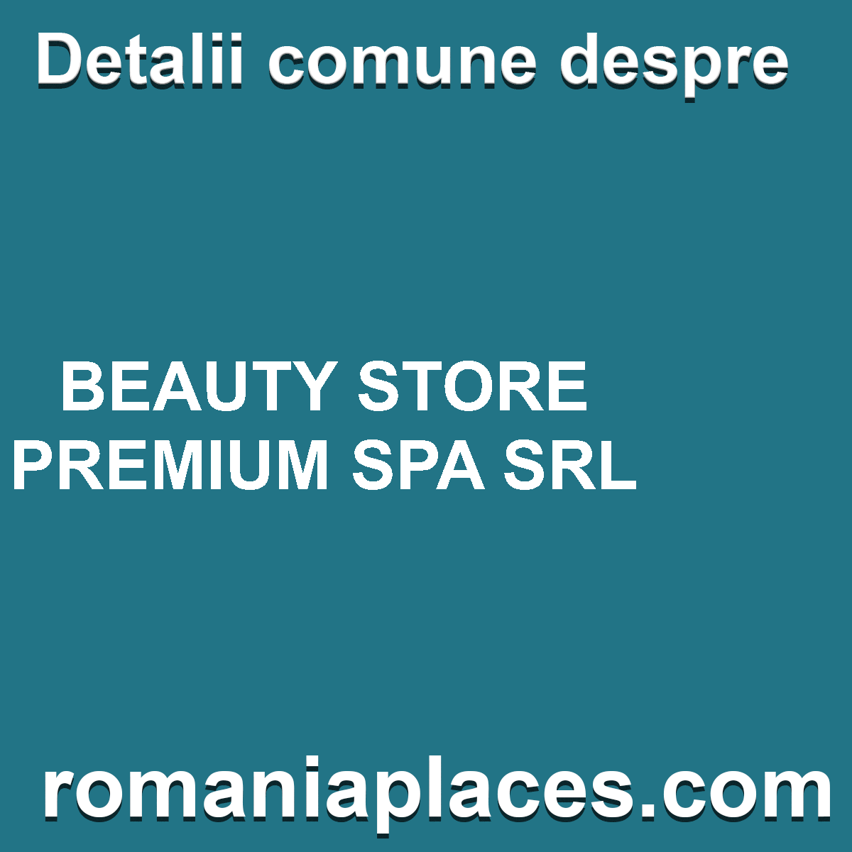 BEAUTY STORE PREMIUM SPA SRL