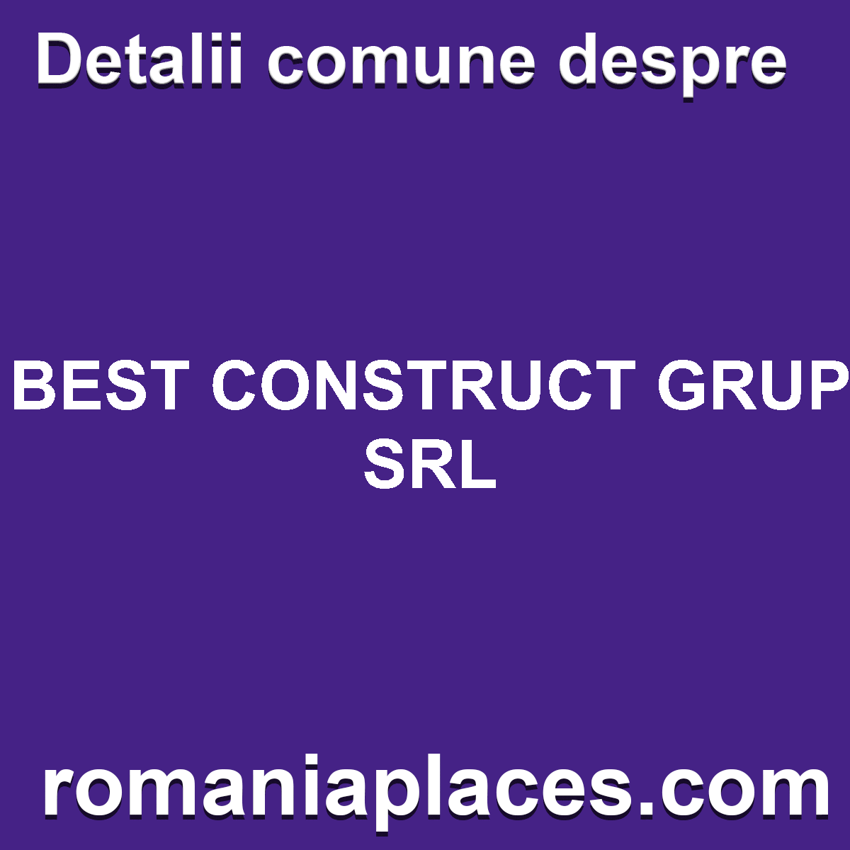 BEST CONSTRUCT GRUP SRL