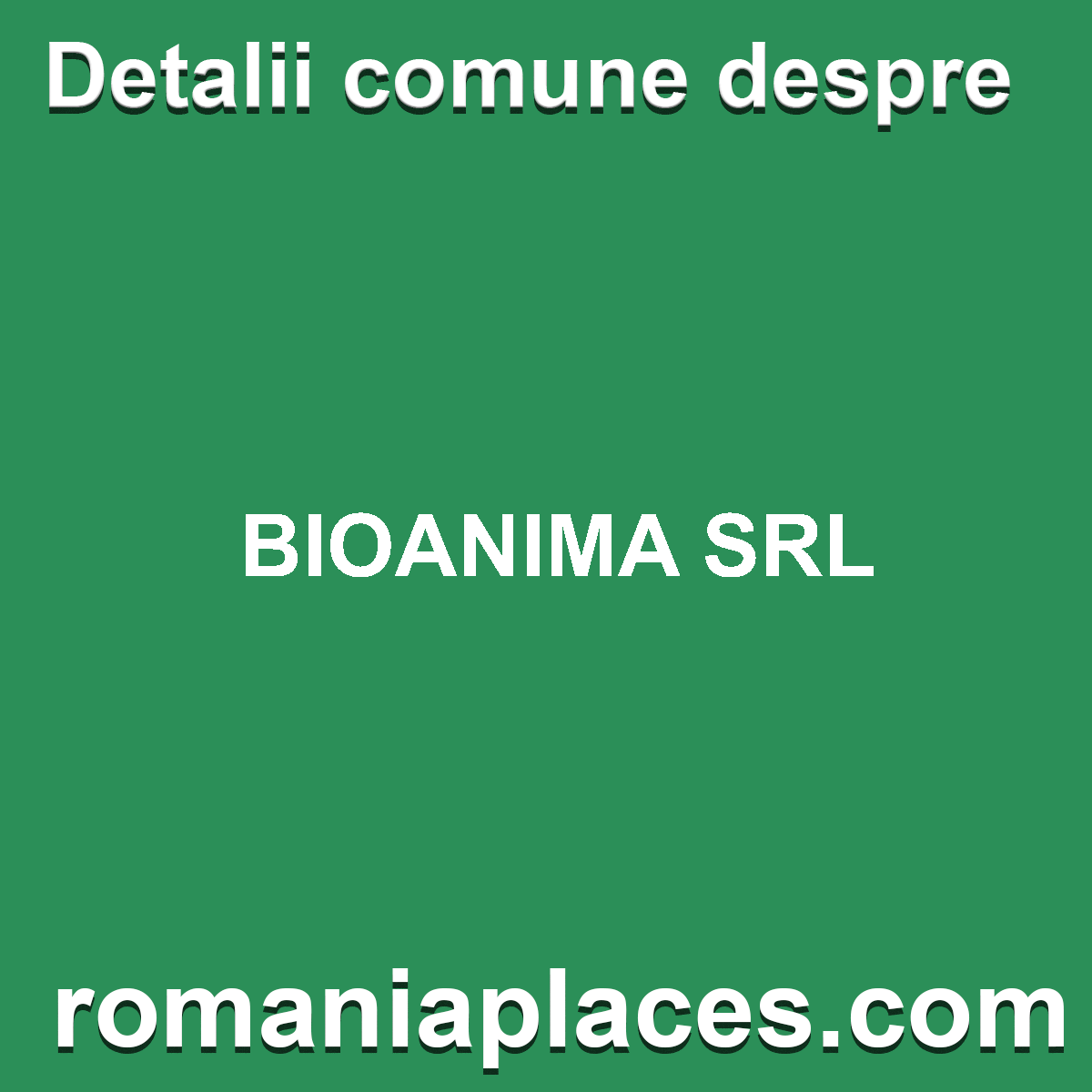 BIOANIMA SRL