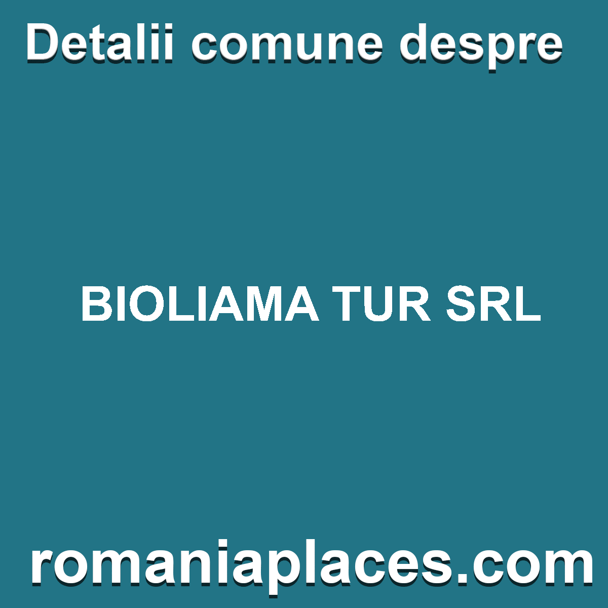 BIOLIAMA TUR SRL