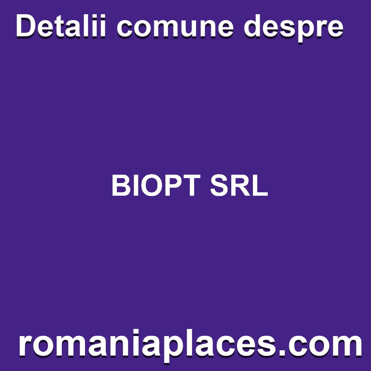 BIOPT SRL