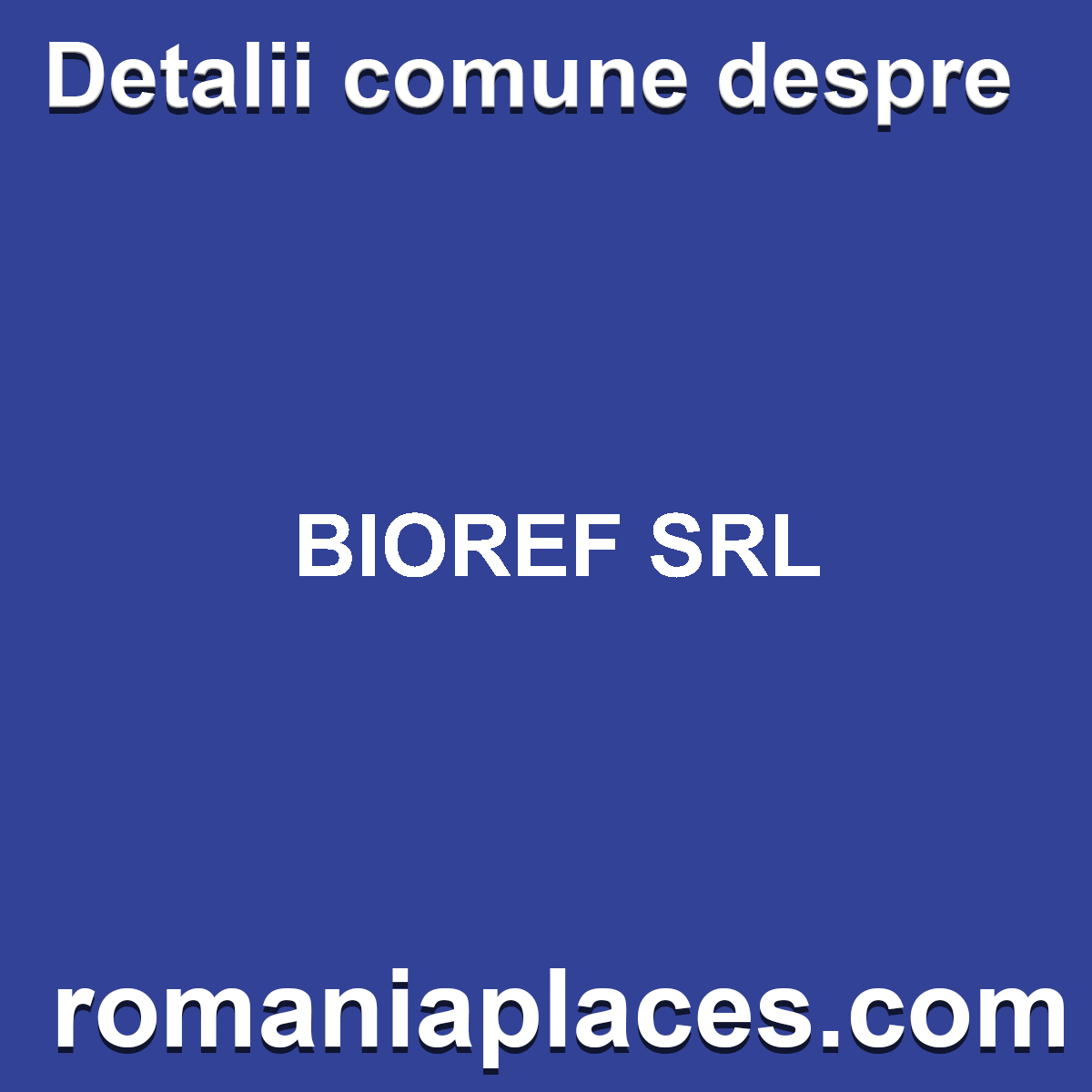 BIOREF SRL