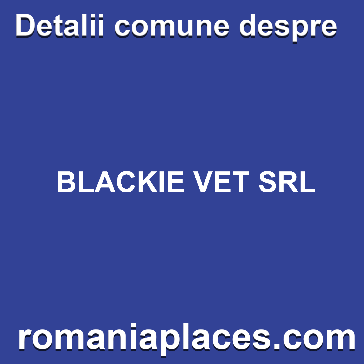 BLACKIE VET SRL