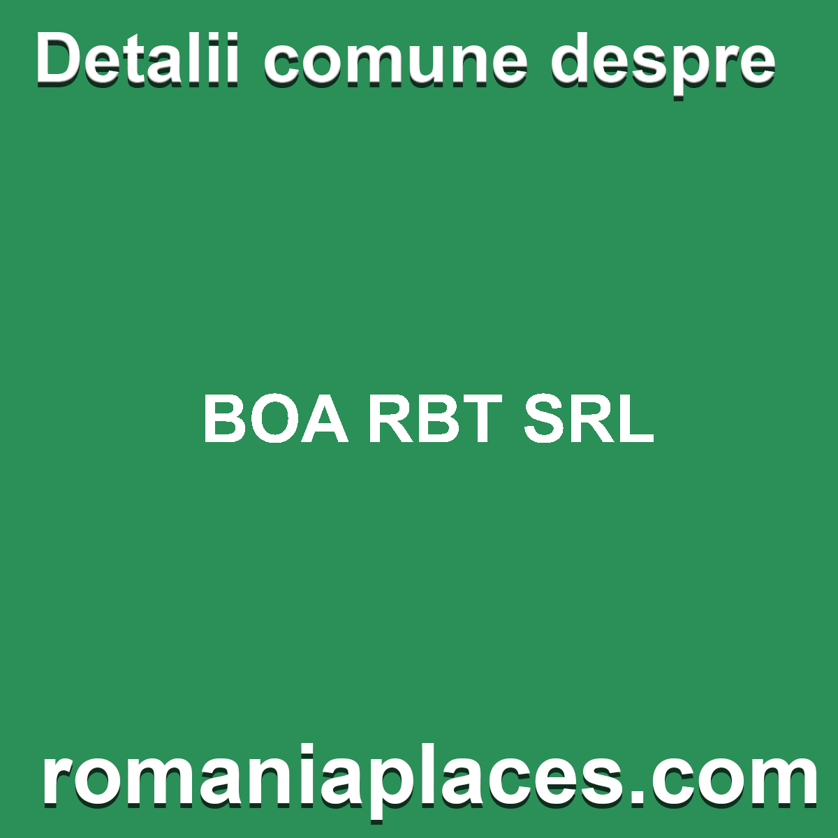 BOA RBT SRL