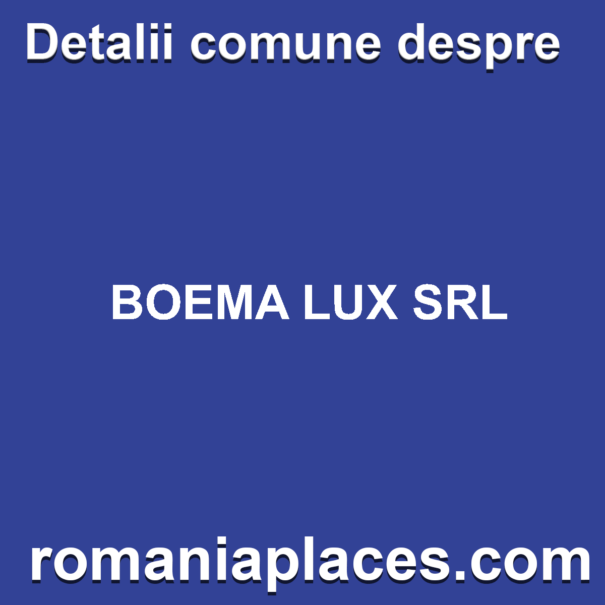 BOEMA LUX SRL