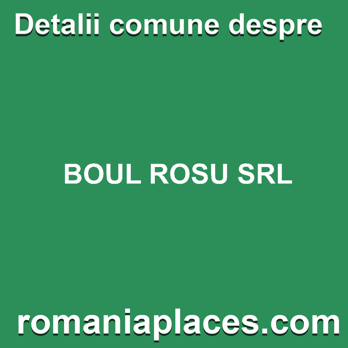 BOUL ROSU SRL