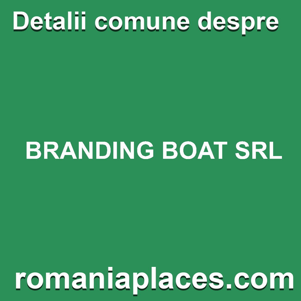 BRANDING BOAT SRL