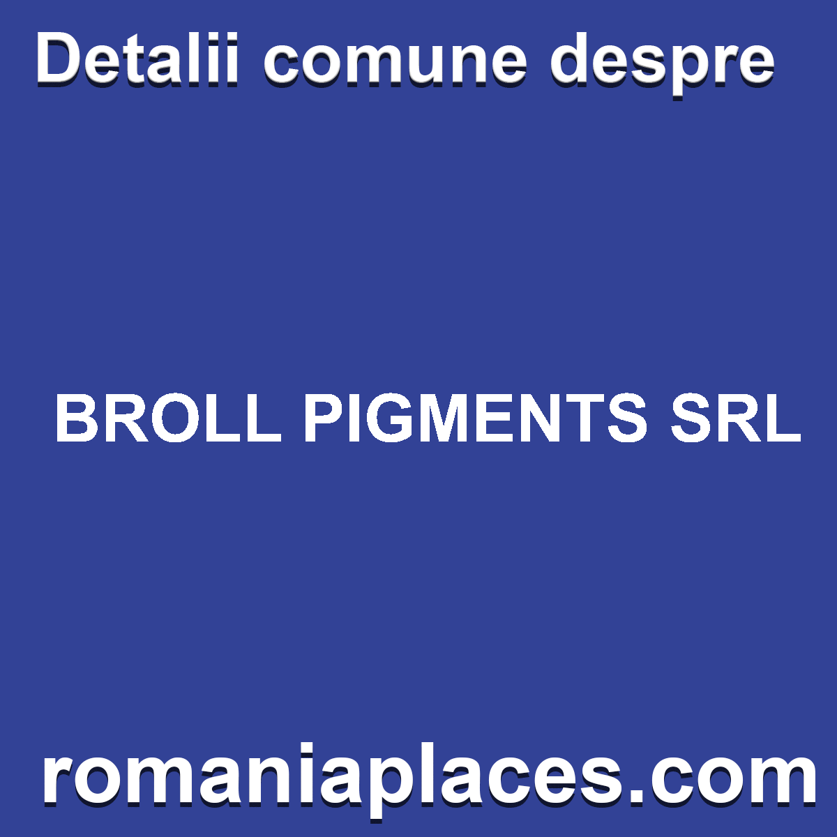 BROLL PIGMENTS SRL