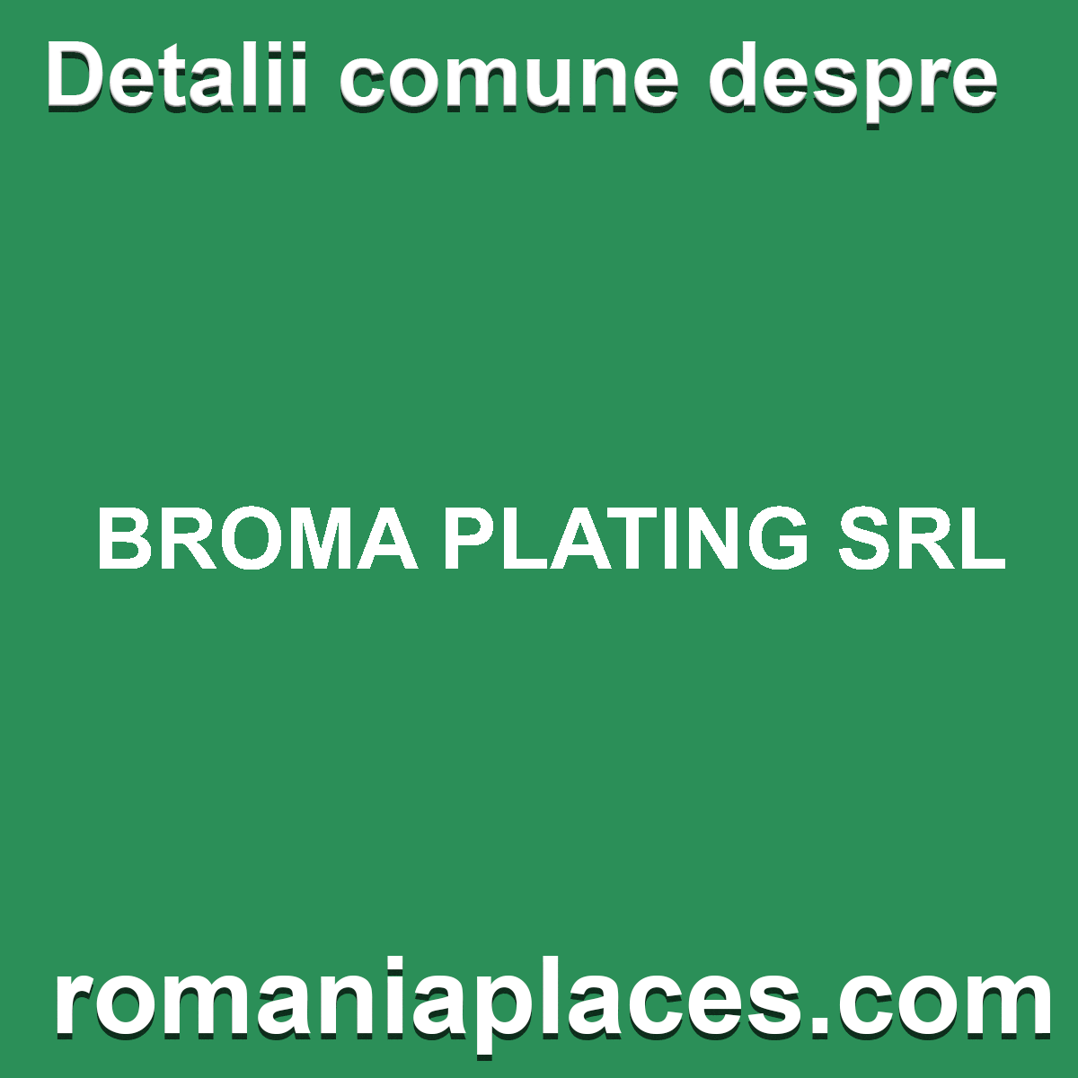 BROMA PLATING SRL