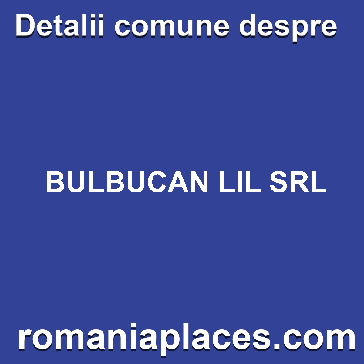 BULBUCAN LIL SRL