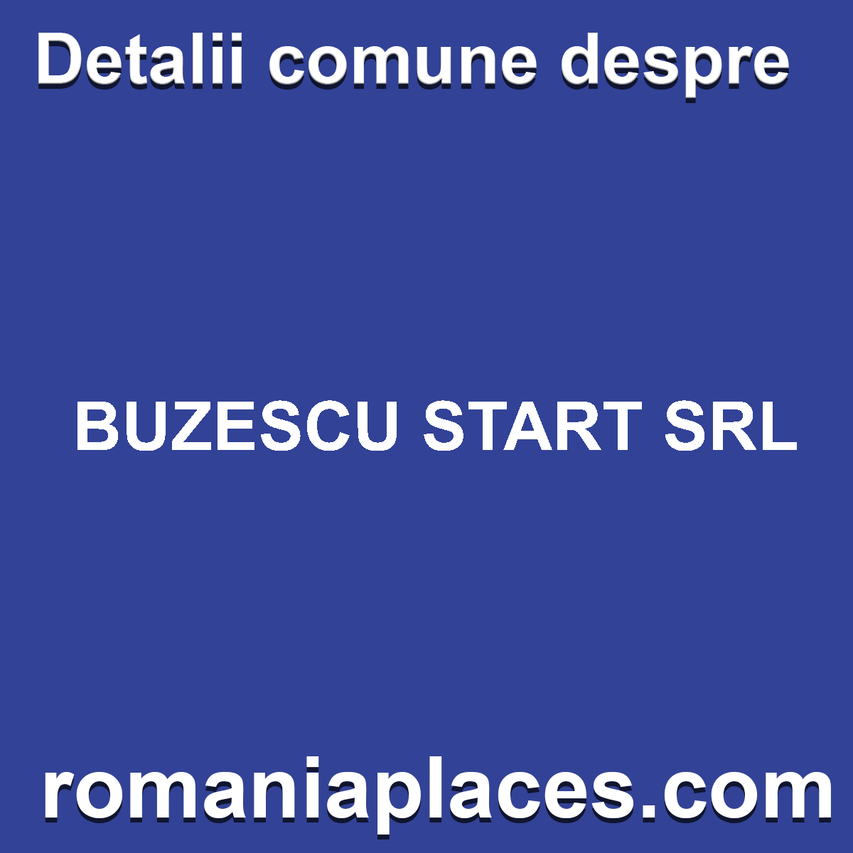 BUZESCU START SRL