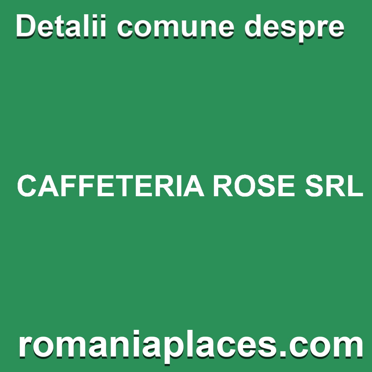 CAFFETERIA ROSE SRL