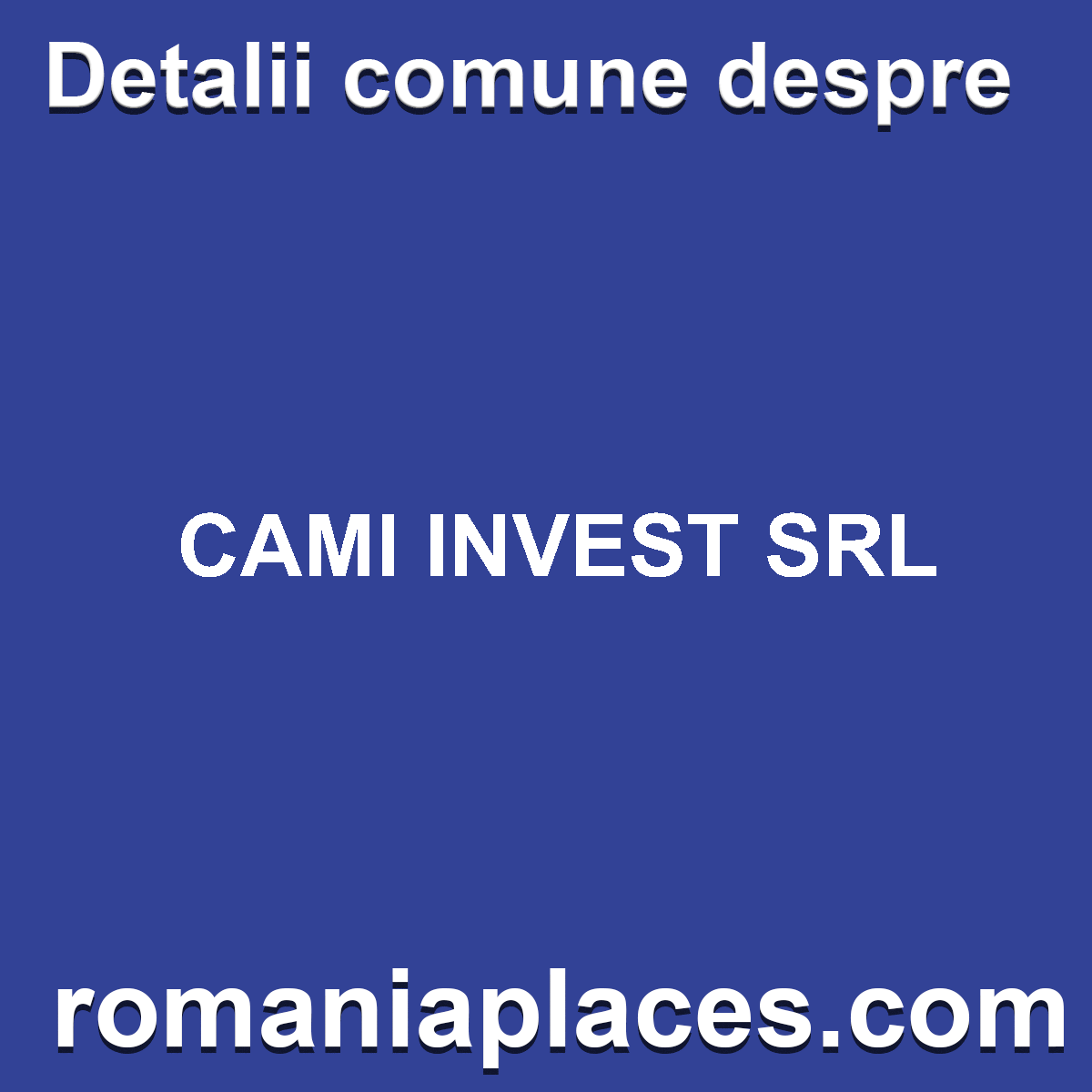 CAMI INVEST SRL