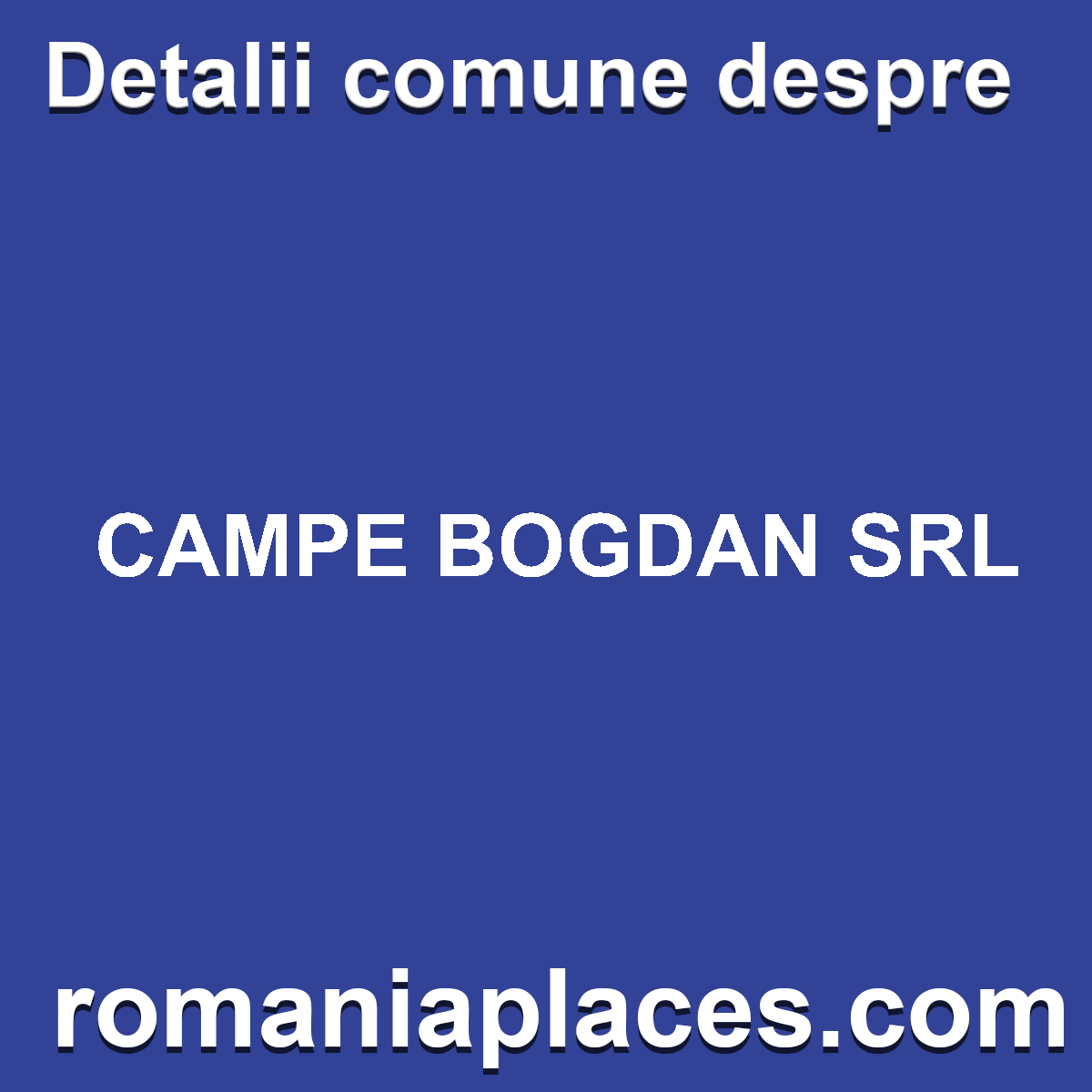 CAMPE BOGDAN SRL