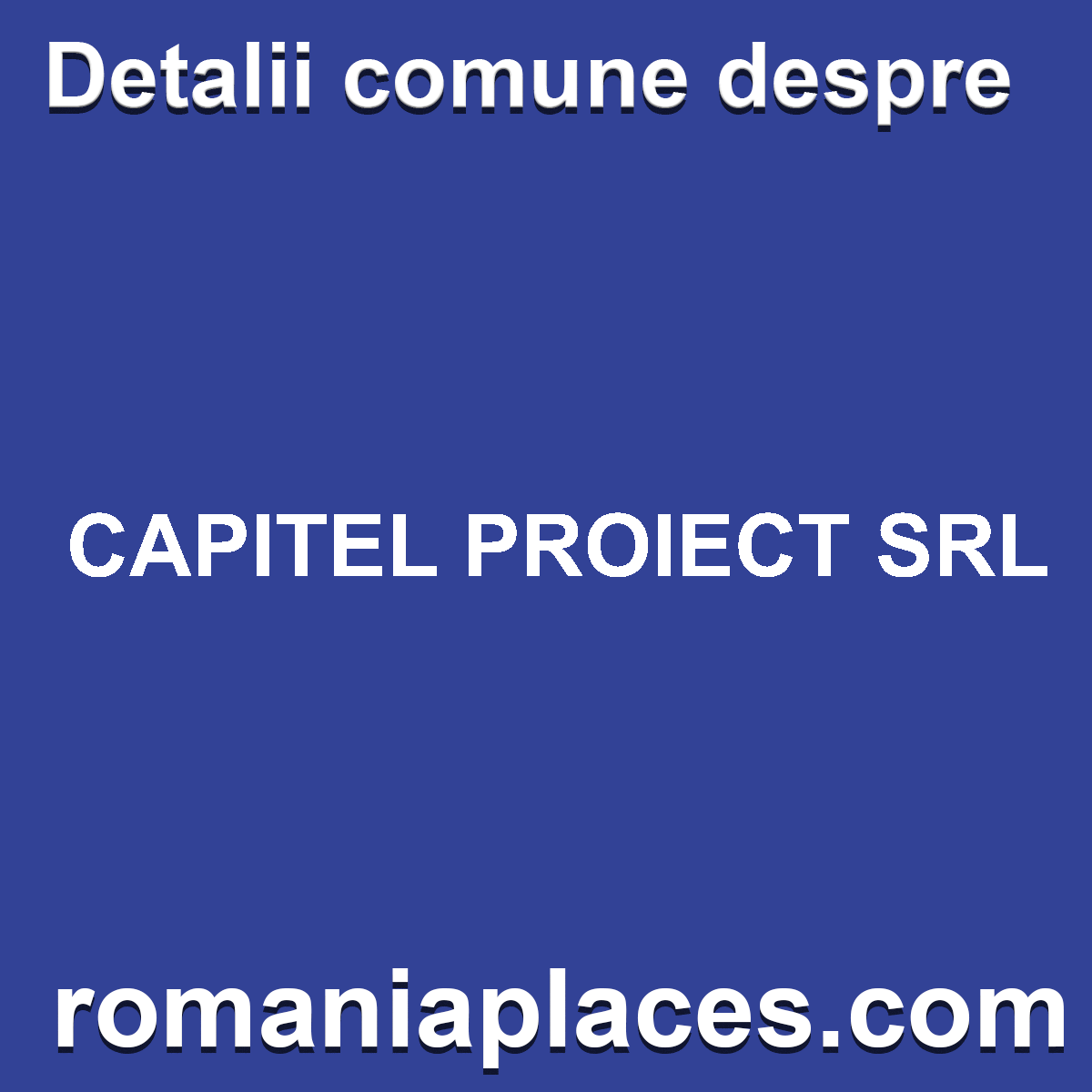 CAPITEL PROIECT SRL
