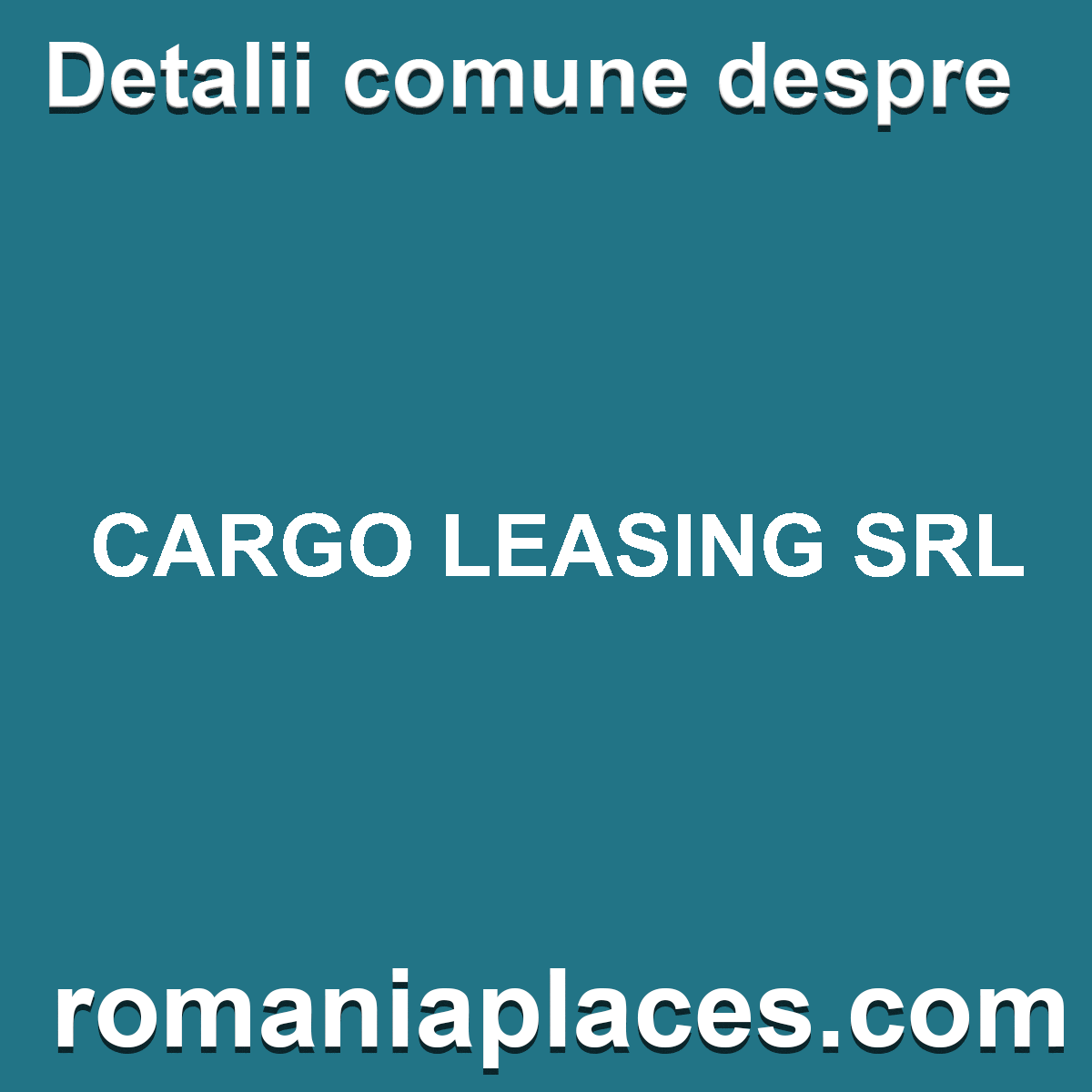 CARGO LEASING SRL