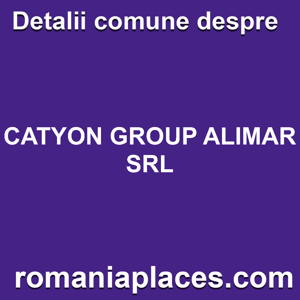 CATYON GROUP ALIMAR SRL