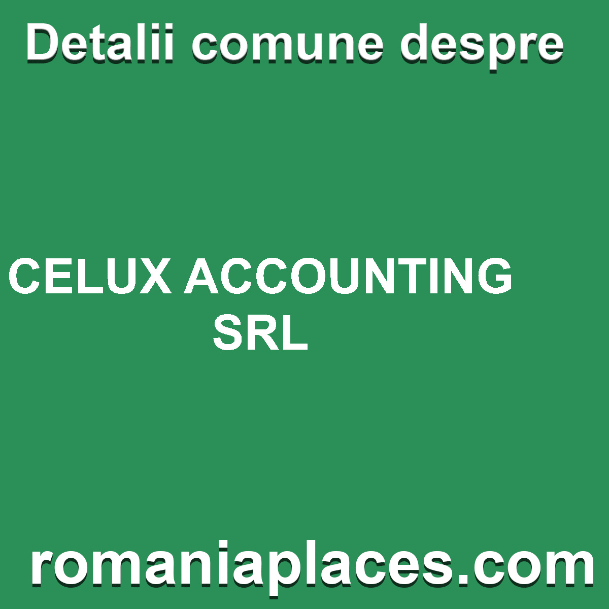 CELUX ACCOUNTING SRL