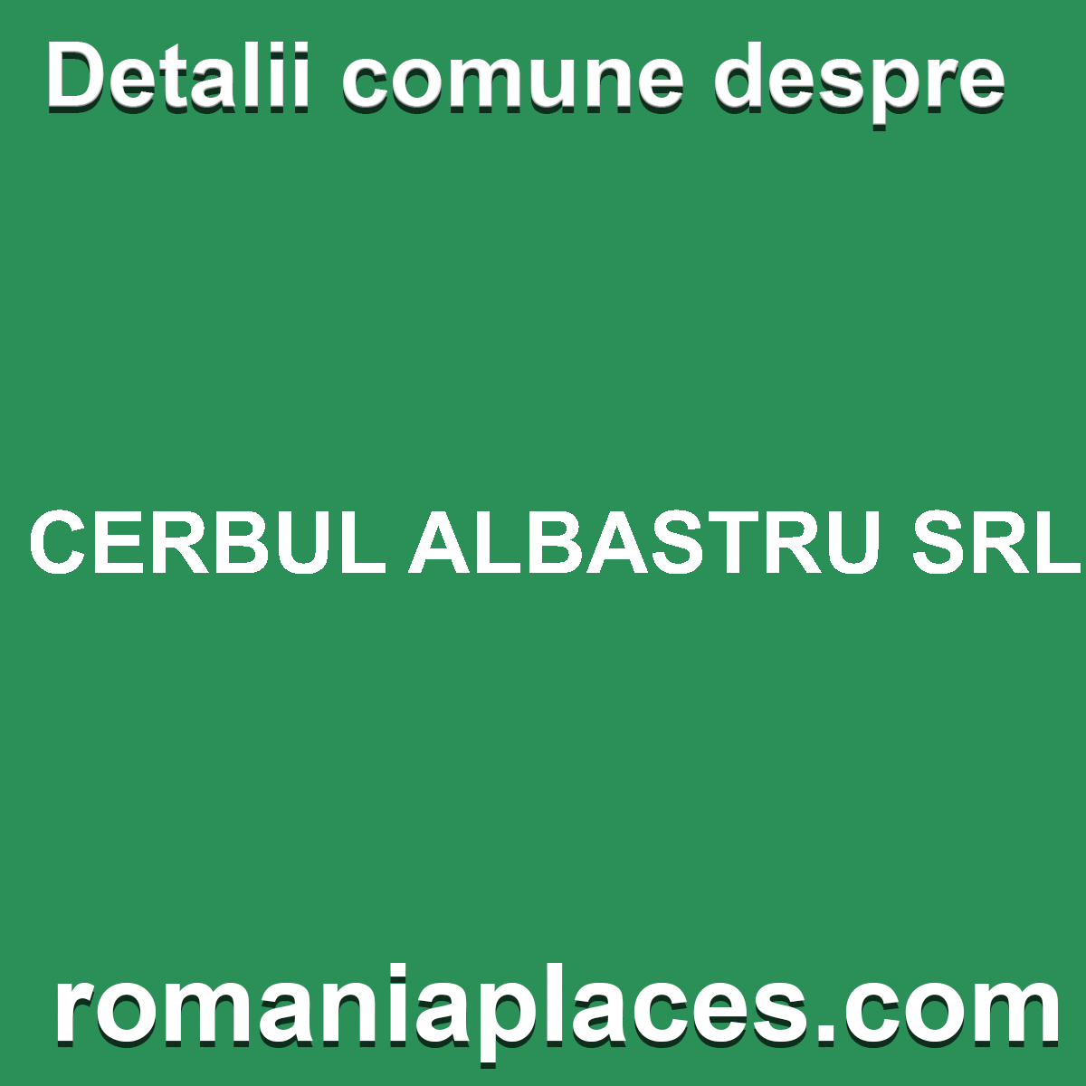 CERBUL ALBASTRU SRL
