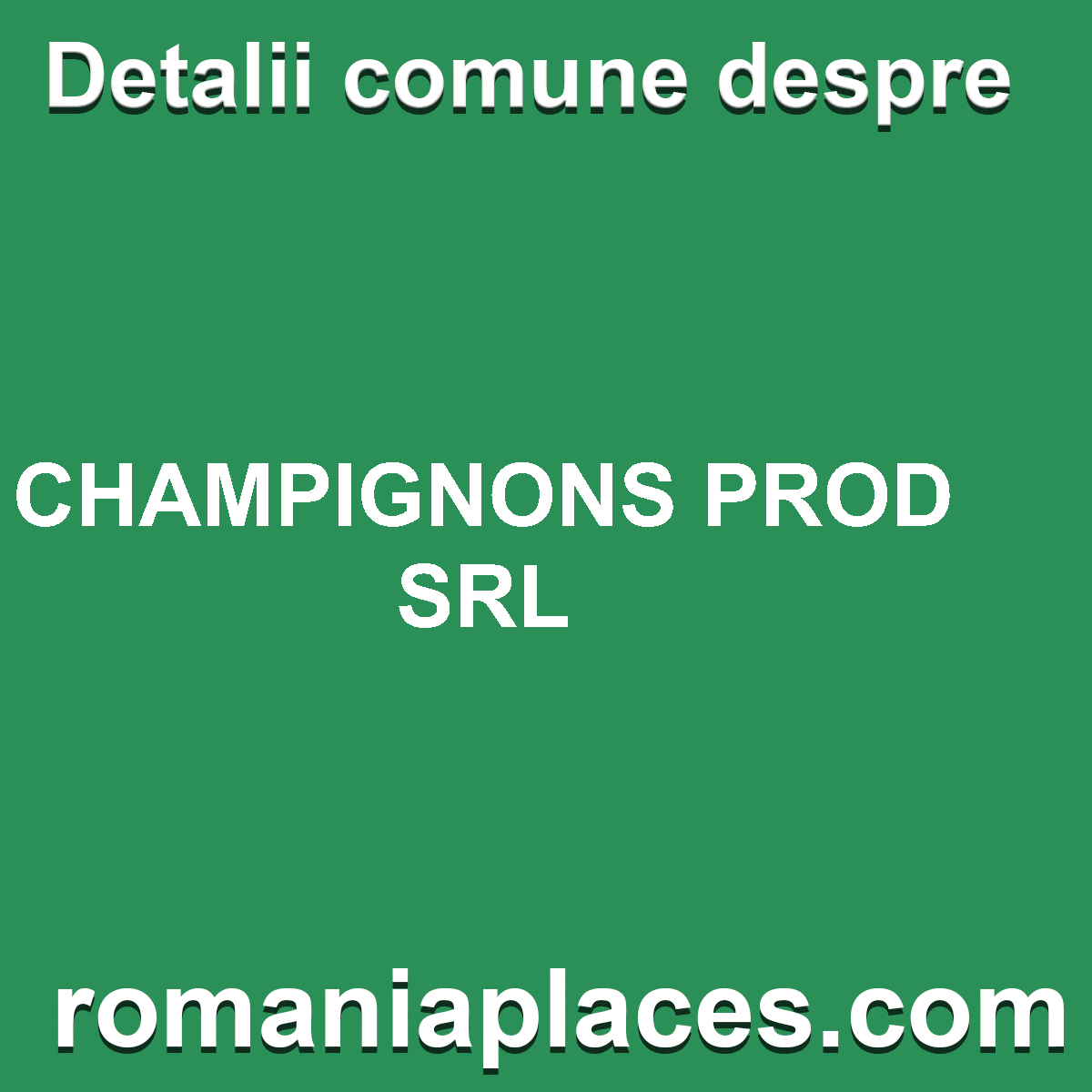 CHAMPIGNONS PROD SRL