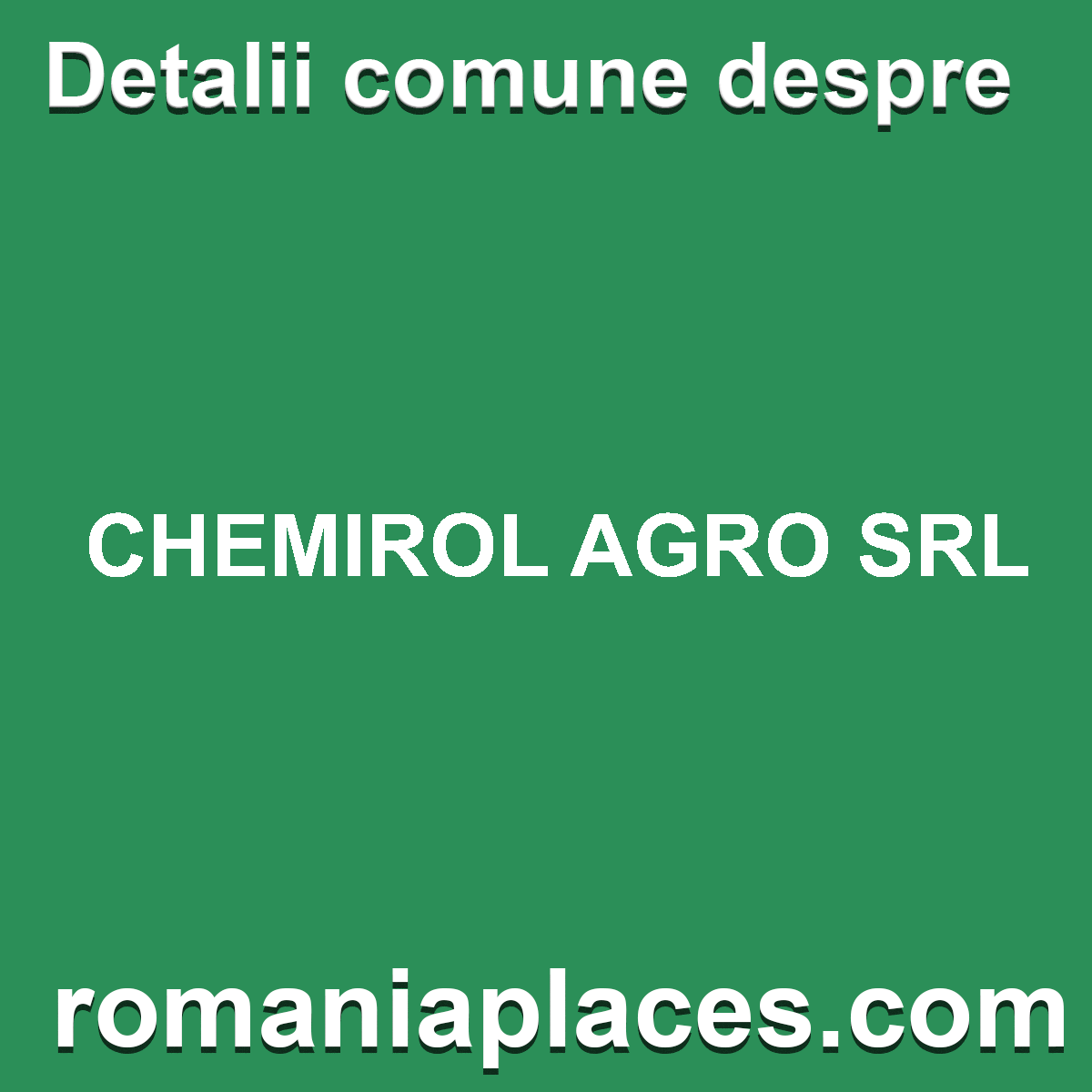 CHEMIROL AGRO SRL