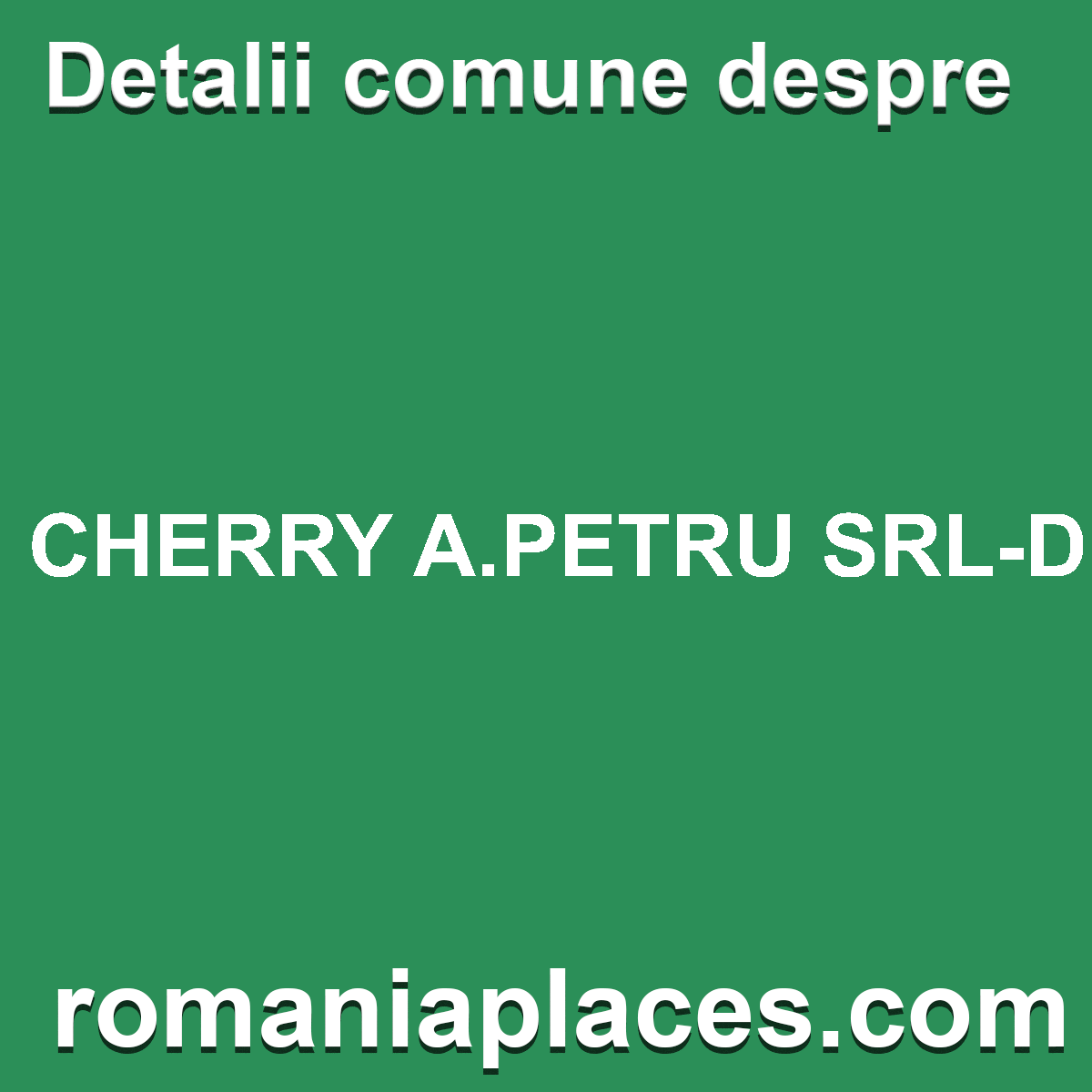 CHERRY A.PETRU SRL-D