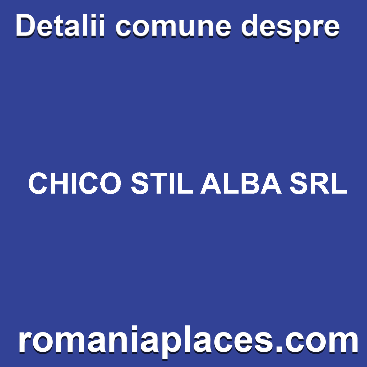 CHICO STIL ALBA SRL