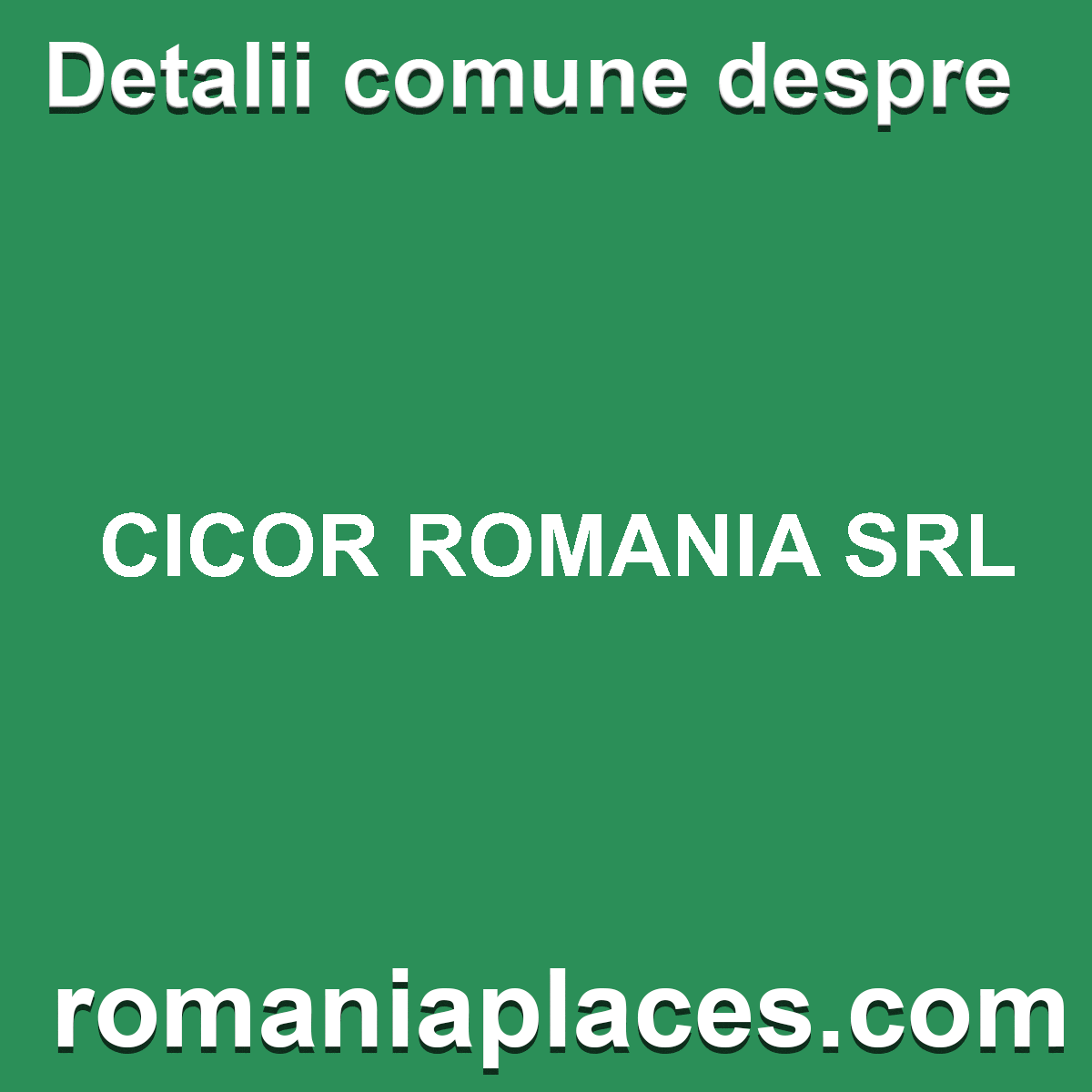 CICOR ROMANIA SRL