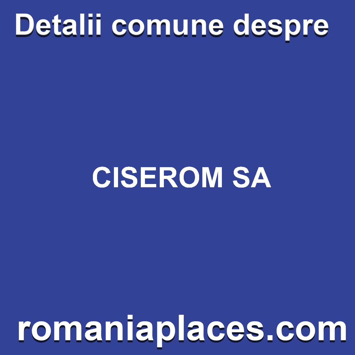 CISEROM SA